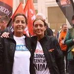 TUC's New Deal demo in central London, Saturday 12 May. GMB activists were marching for an end to zero hours contacts, an end to neglect of our public services and an end to Tory austerity.