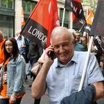 TUC's New Deal demo in central London, Saturday 12 May. GMB activists were marching for an end to zero hours contacts, an end to neglect of our public services and an end to Tory austerity.