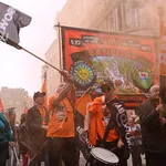 TUC's New Deal demo in central London, Saturday 12 May. GMB activists were marching for an end to zero hours contacts, an end to neglect of our public services and an end to Tory austerity.